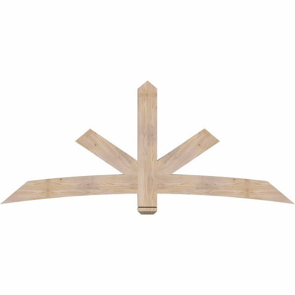 Ekena Millwork Alberta Smooth Timber Gable Bracket, Douglas Fir, 84"W x 35"H x 3 1/2"D x 5 1/2"F, 10/12 Pitch GBW084X35X0406ALB00SDF - main